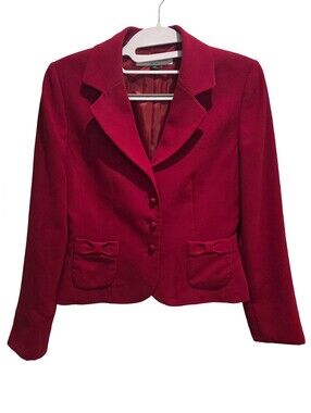 Tahari Arthur S. Levine Petite Red Blazer